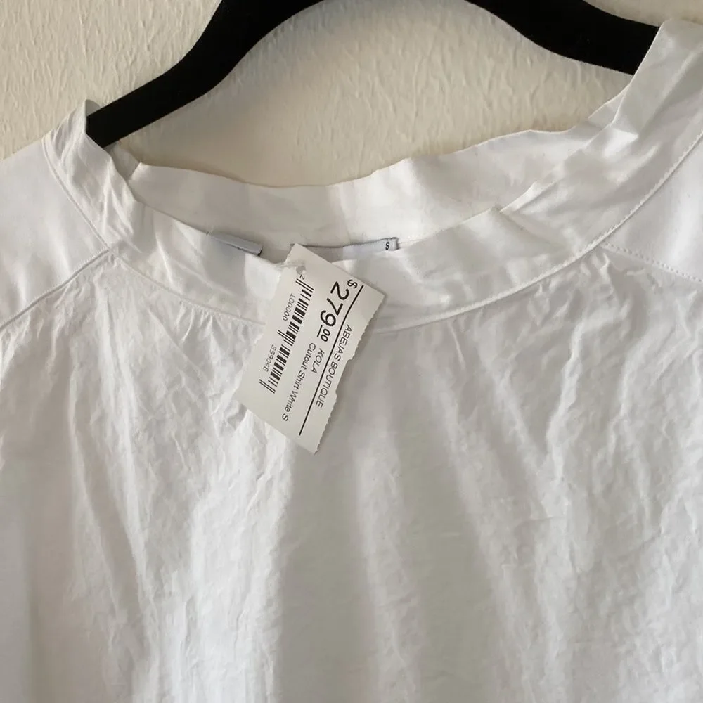 Sibel Saral White Cotton blouse size small sleeveless - Picture 4 of 10